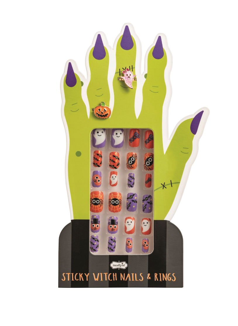 Black Halloween Nail Set