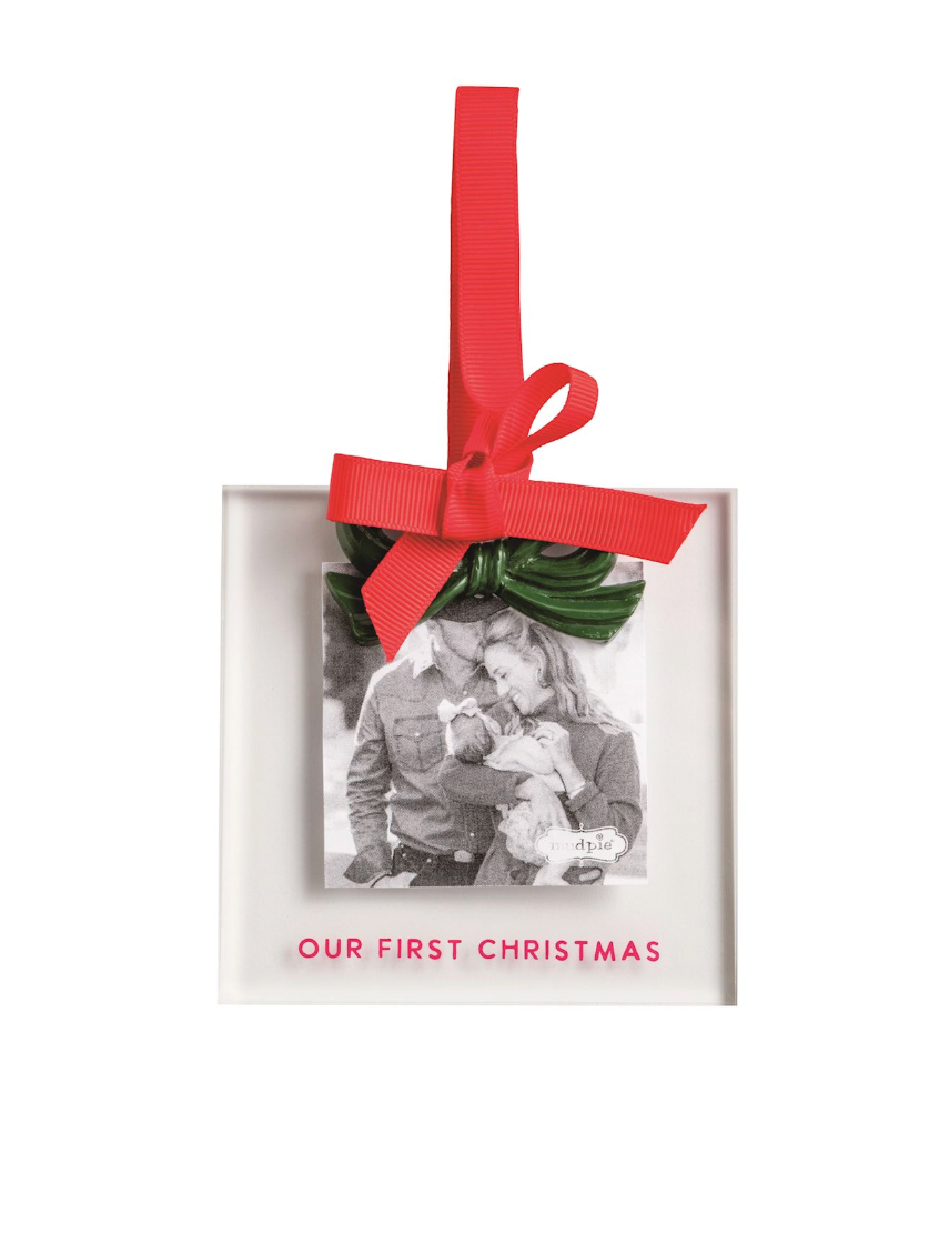 Green Bow Acrylic Ornament Frame