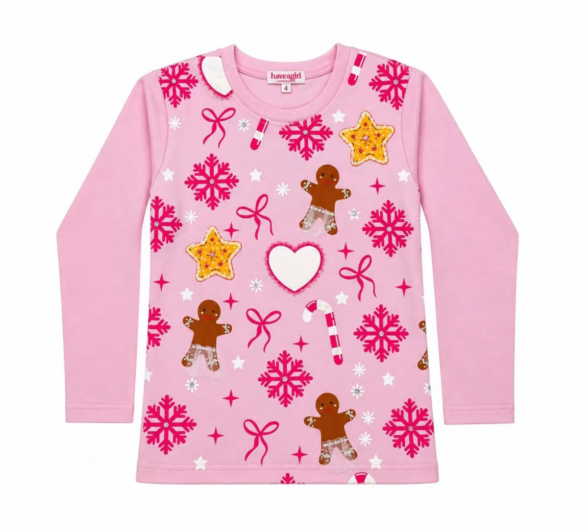 Cookie LS Tee- Blush Pink