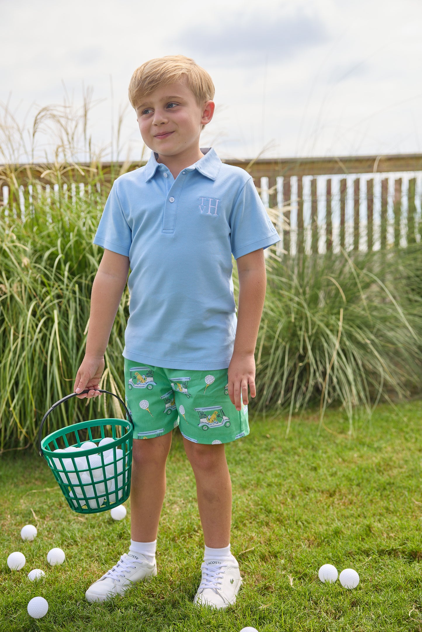 Short Sleeve Polo - Light Blue