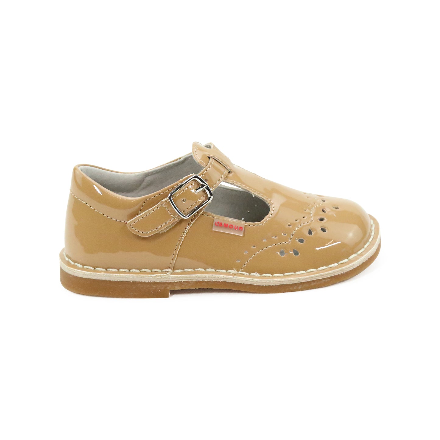 Ruthie Stitched Mary Jane - Patent Toffee
