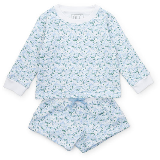 Stella Girls' Sweatshirt Short Set - Snow Capped Mountains