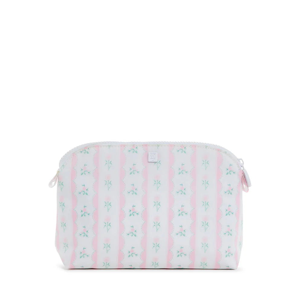 Goodie Cosmetic Bag - Ribbon Floral Pink
