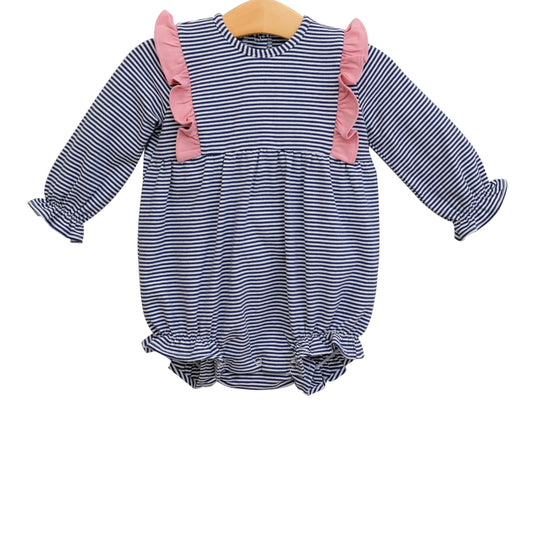 Olivia Bubble - Navy Stripe/ Pink