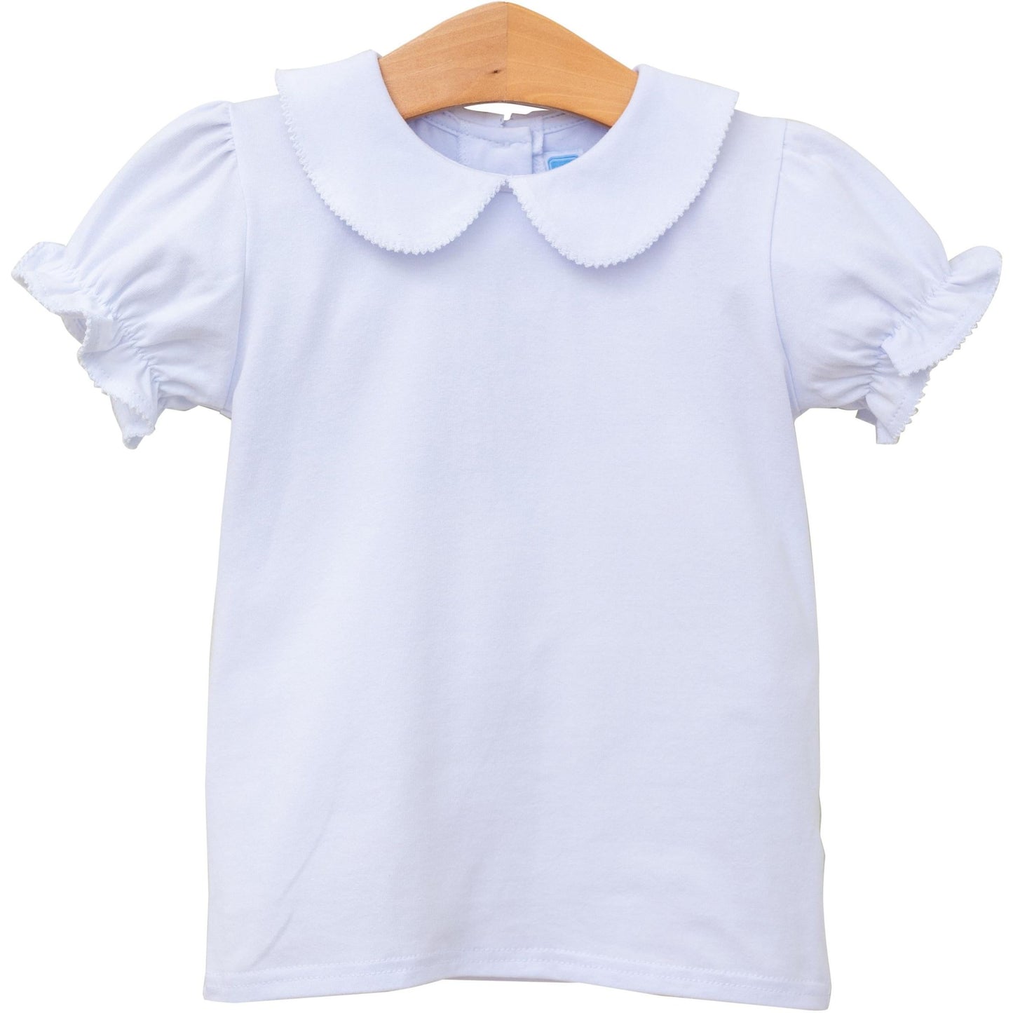SS Peter Pan Collar Top Girls - White