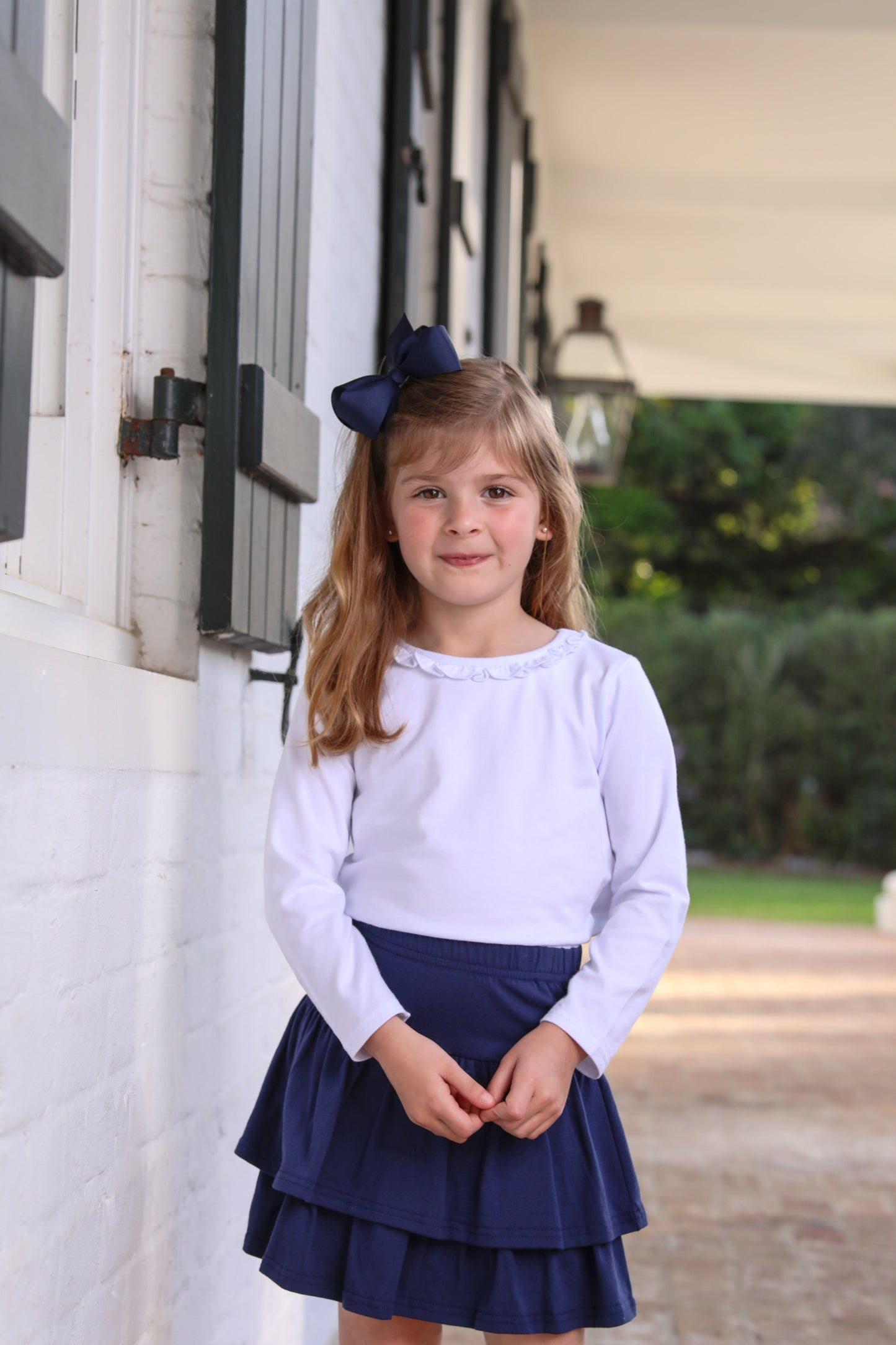 Vera Ruffle Top - White