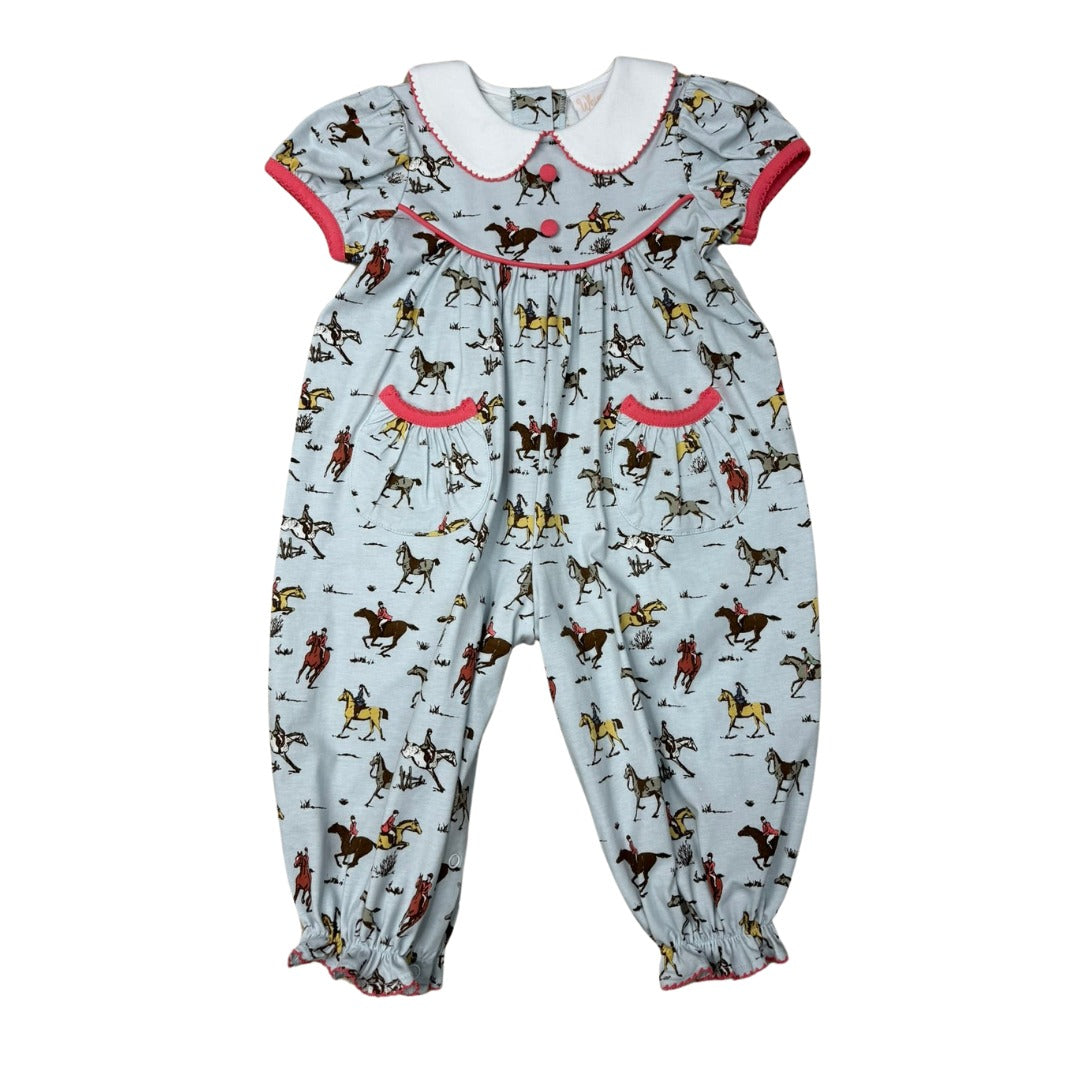 Claire Bubble Romper - Steeplechase