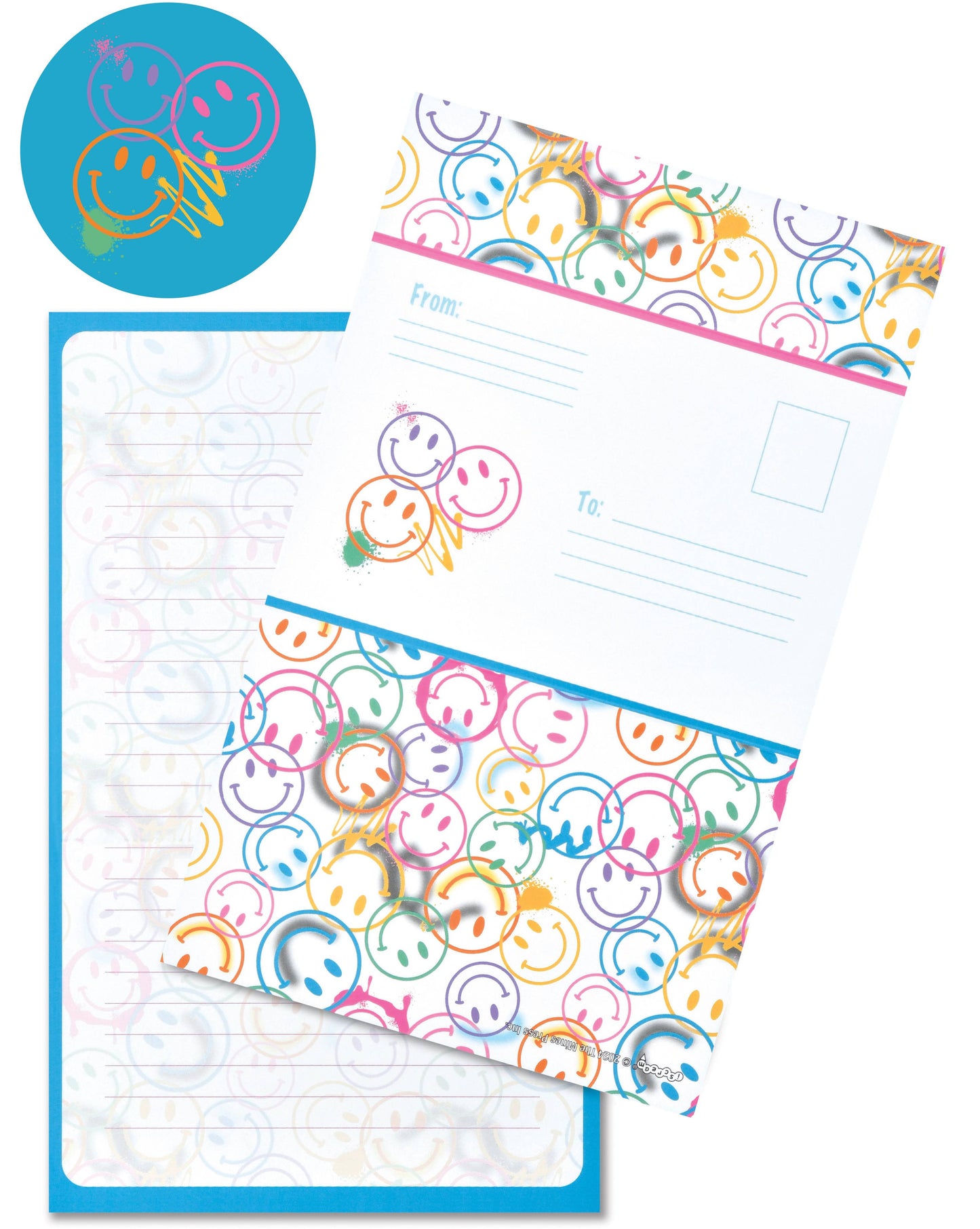 ALL OVER SMILES FOLDOVER CARDS