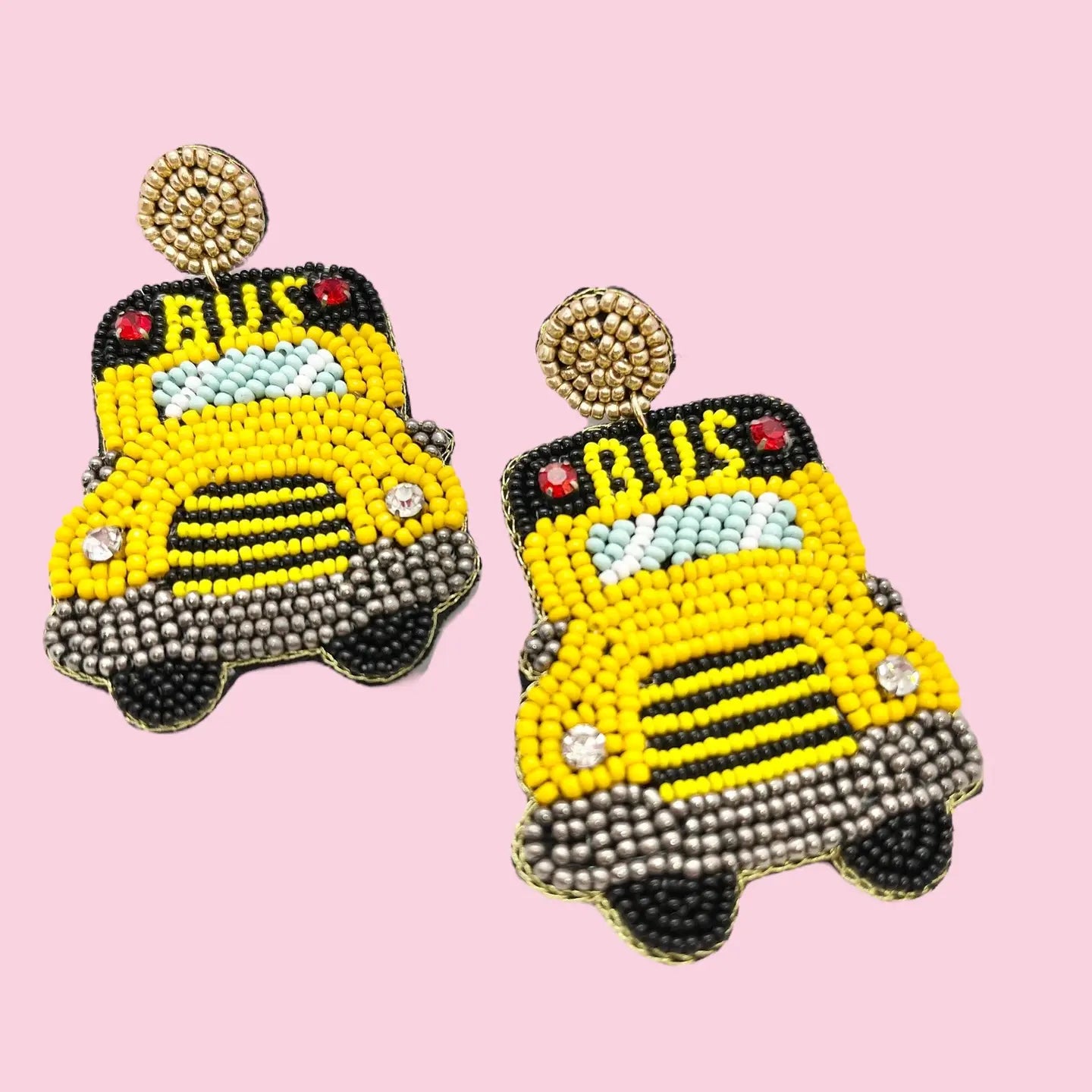 Beaded Bus Earrings