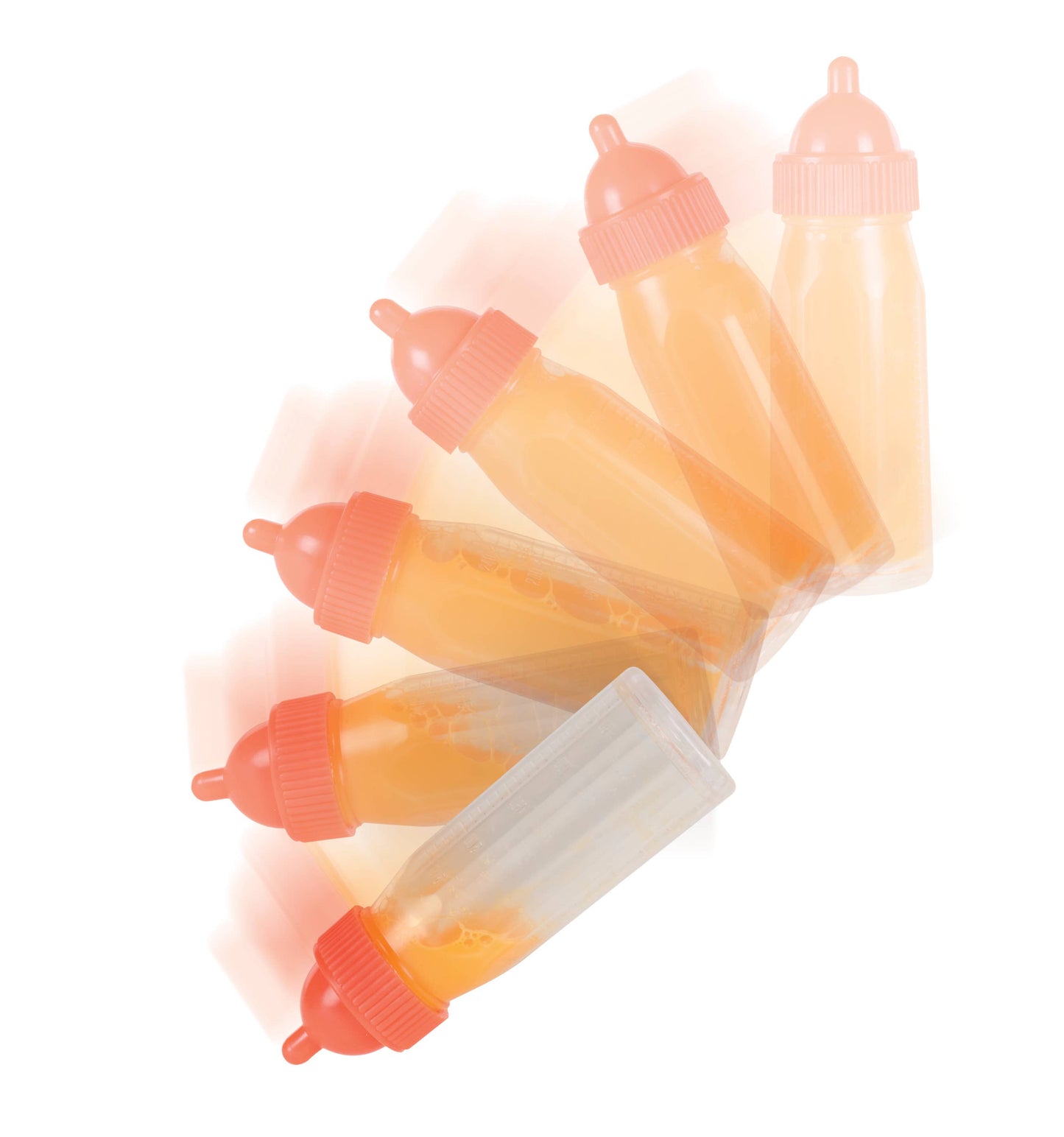 My Sweet Baby Large Magic Bottle, 4.75", Milk & Orange Juice