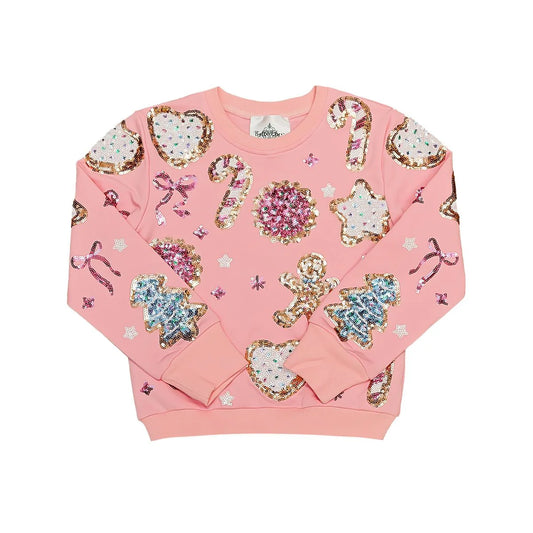 Sequin Cookie Sweatshirt