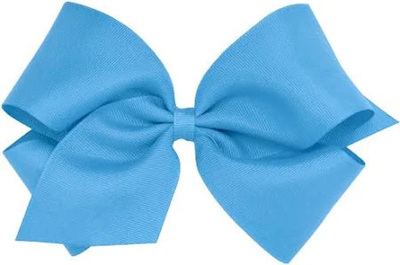 Solid Grosgrain Basic Bow - Copen Blue