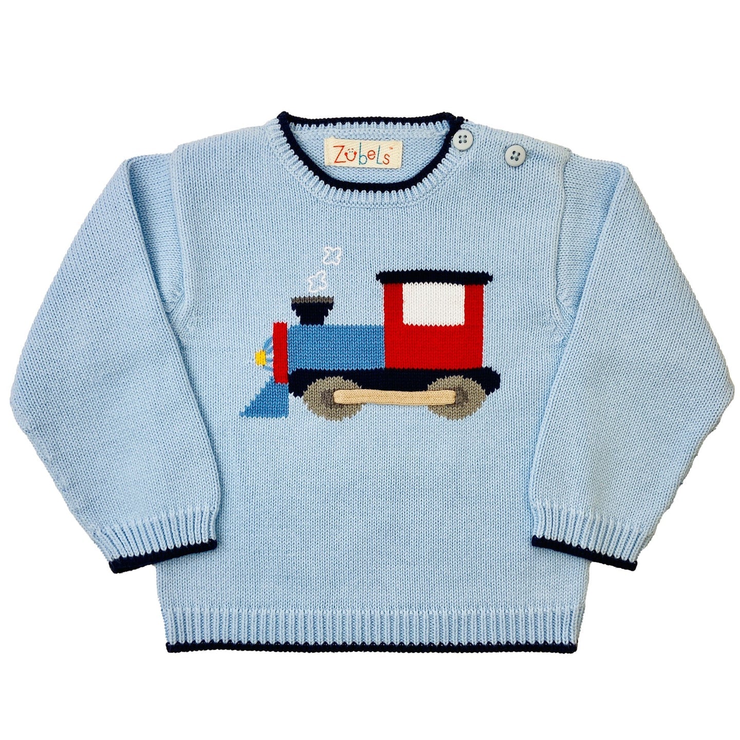Blue Train Knit Sweater