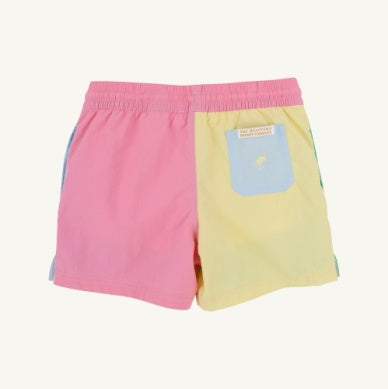 Country Club Colorblock Trunk -Grace Bay Green/Buckhead Blue/Lake Worth Yellow/Hamptons Hot Pink