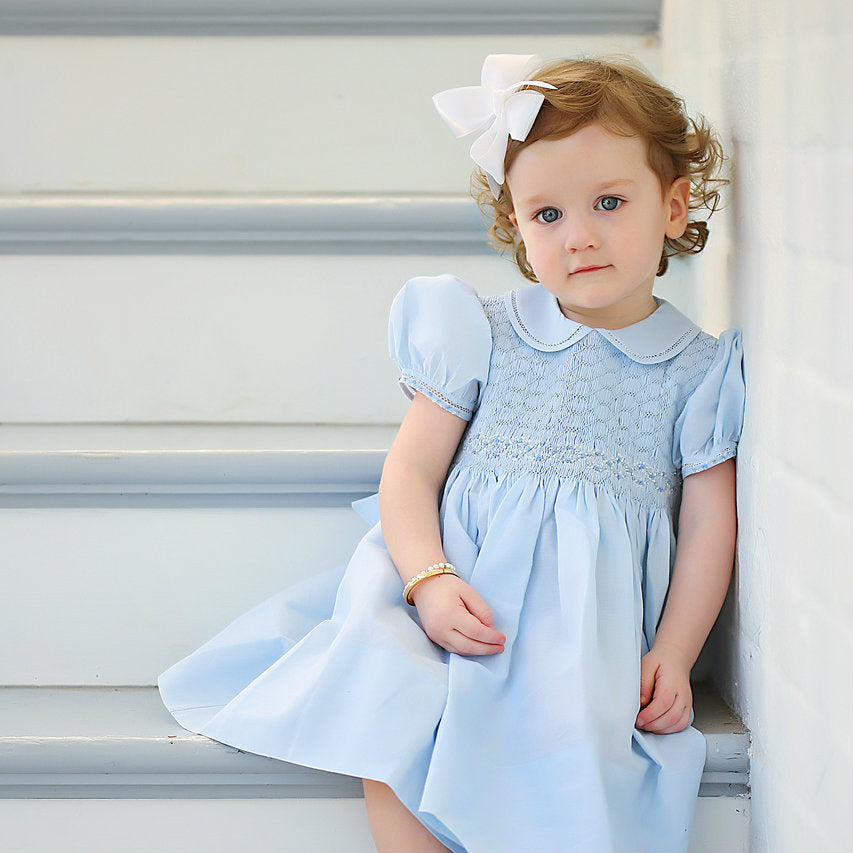 Collar Smocked Dress
