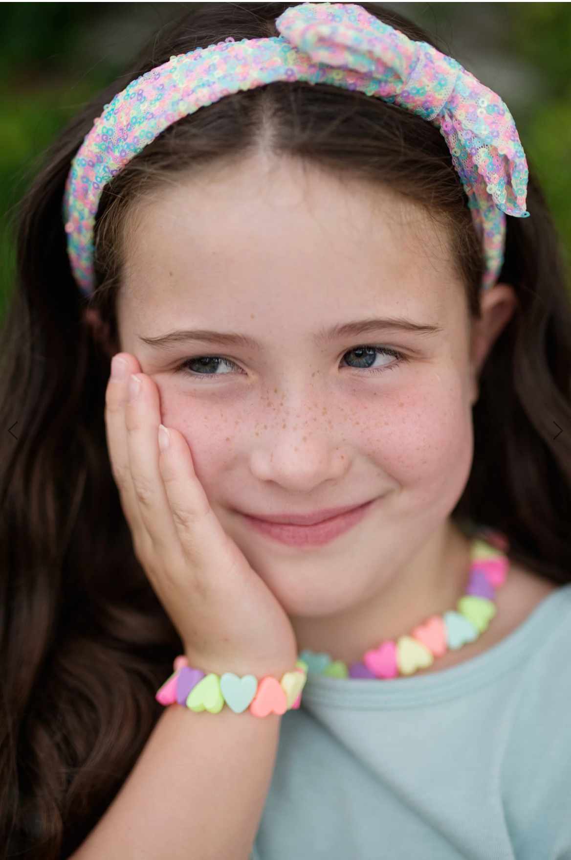 SWEET TART HEART NECKLACE & BRACELET SET