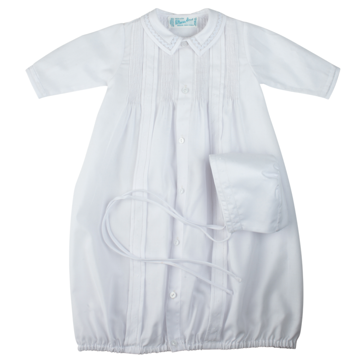 White Gown And Hat Set Boys