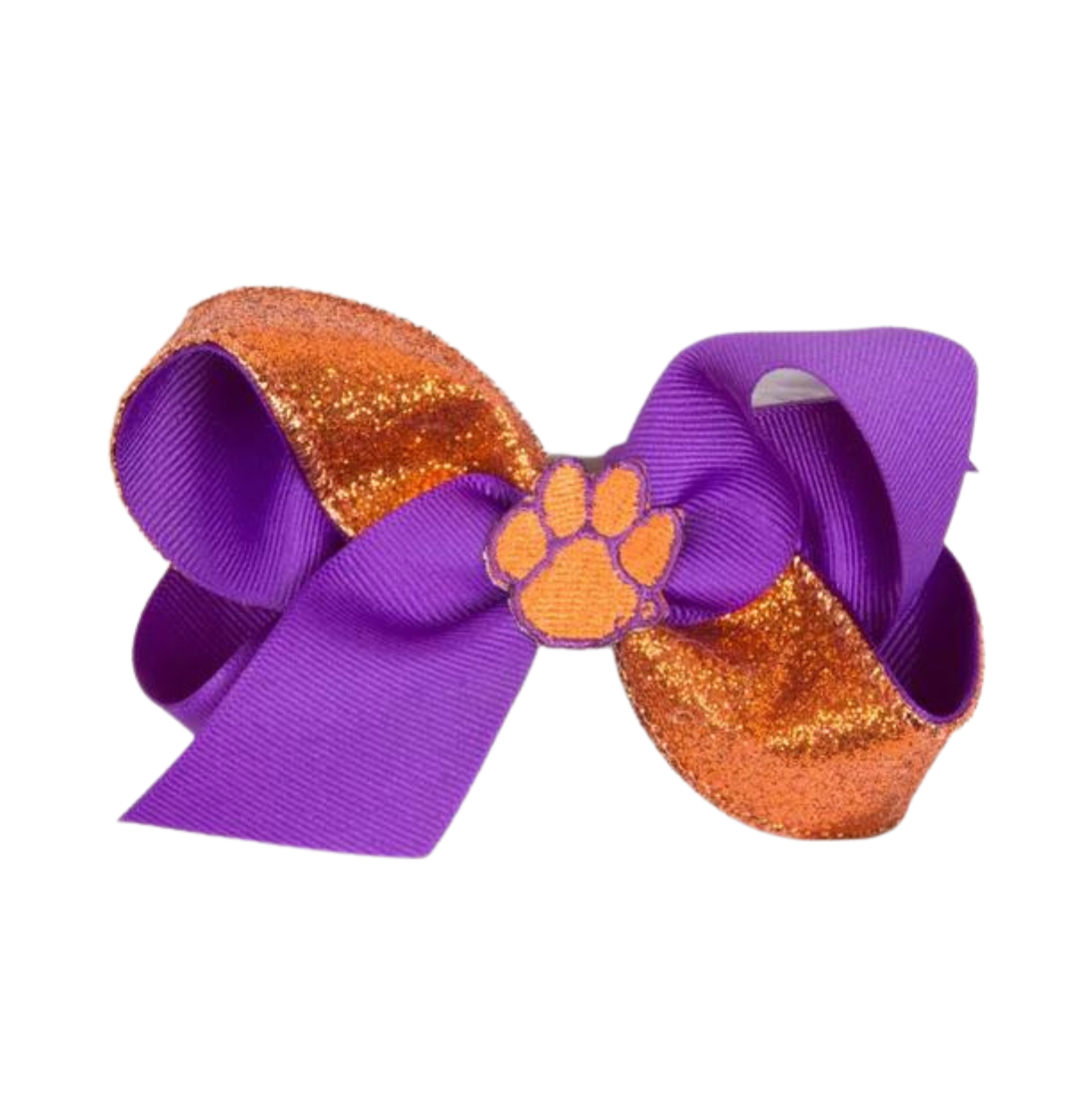 Clemson Glitter Bow
