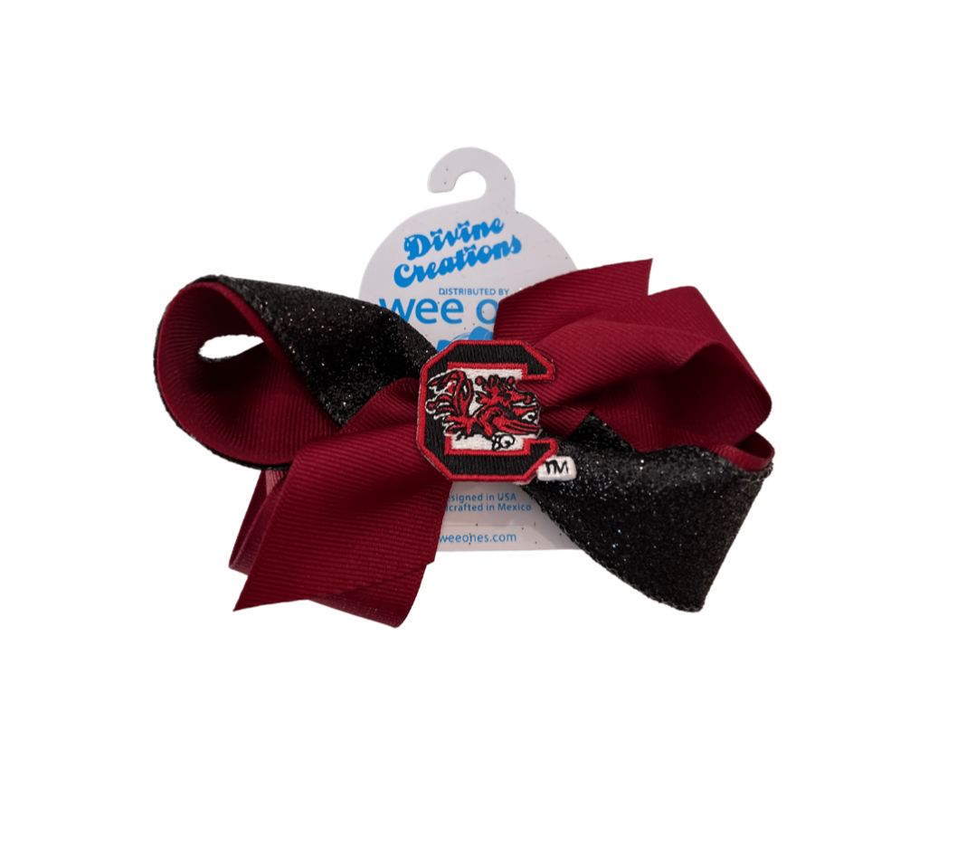 USC Carolina Glitter Bow