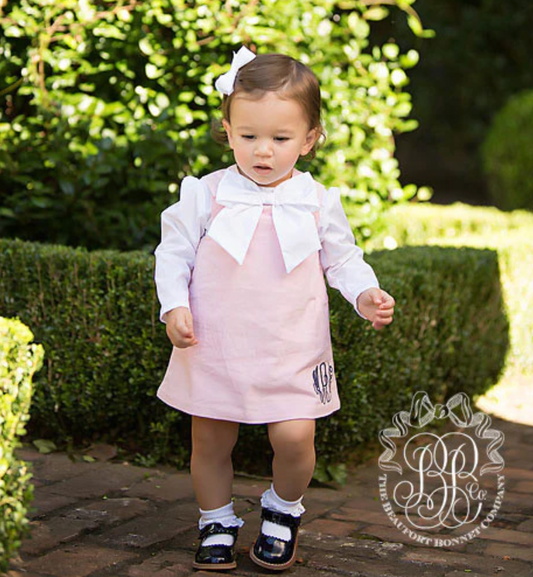 Beatrice Bow Blouse- Worth Avenue White