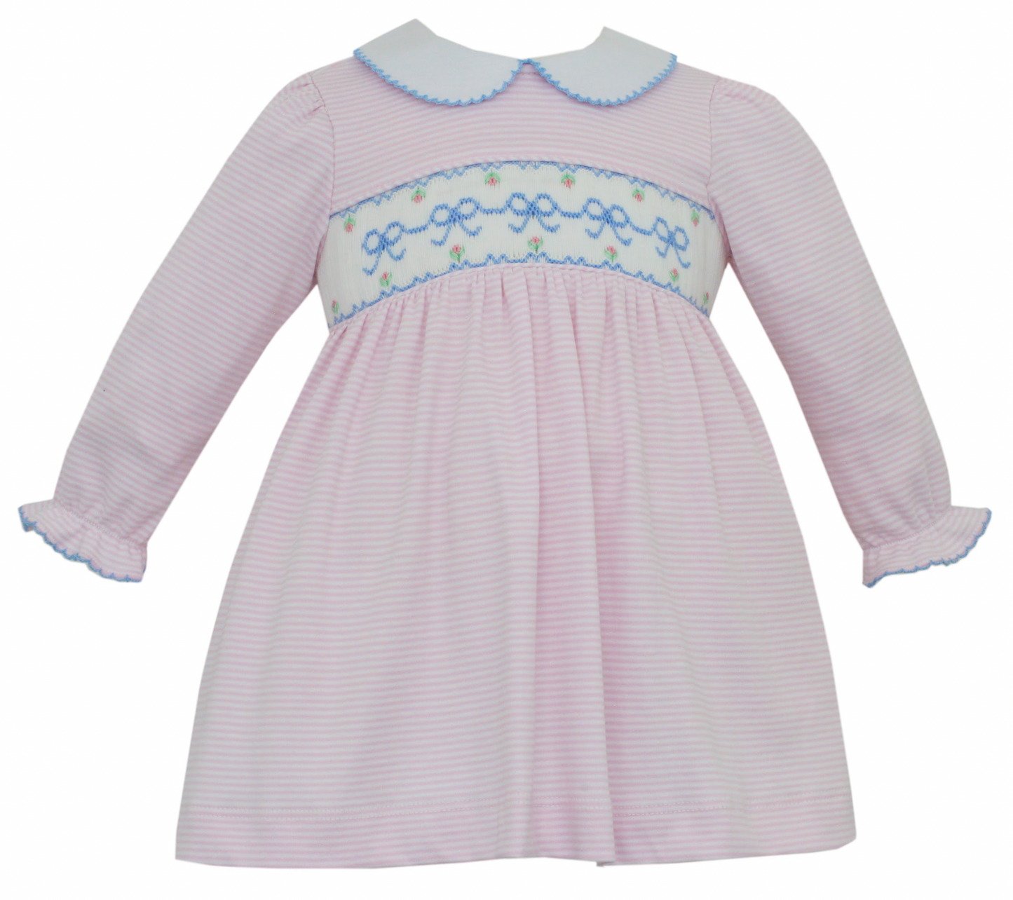 Pink Stripe Bow Dress