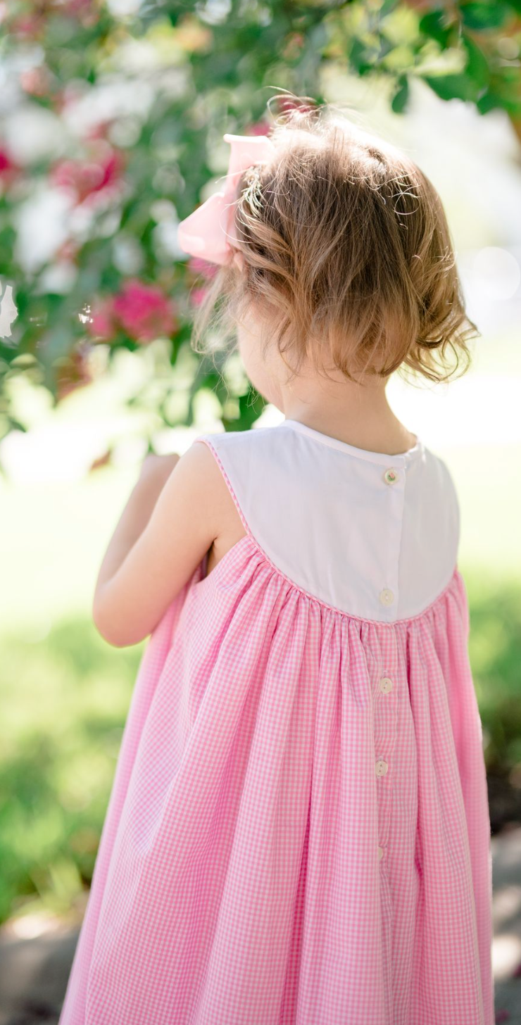 Pink Gingham Birthday Dress