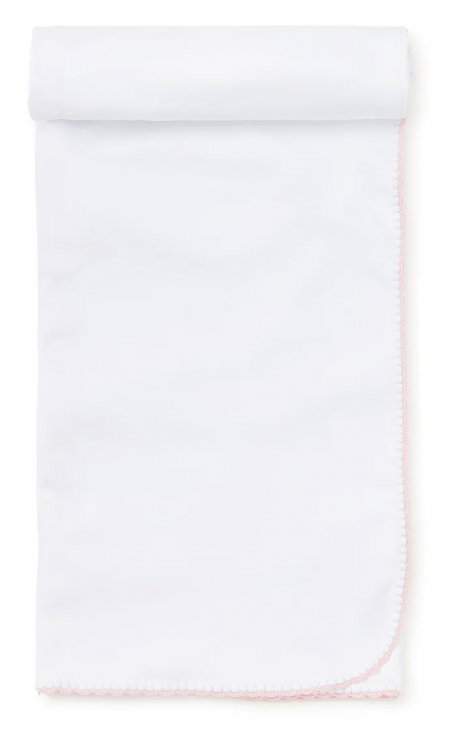 Basic Blanket- White & Pink