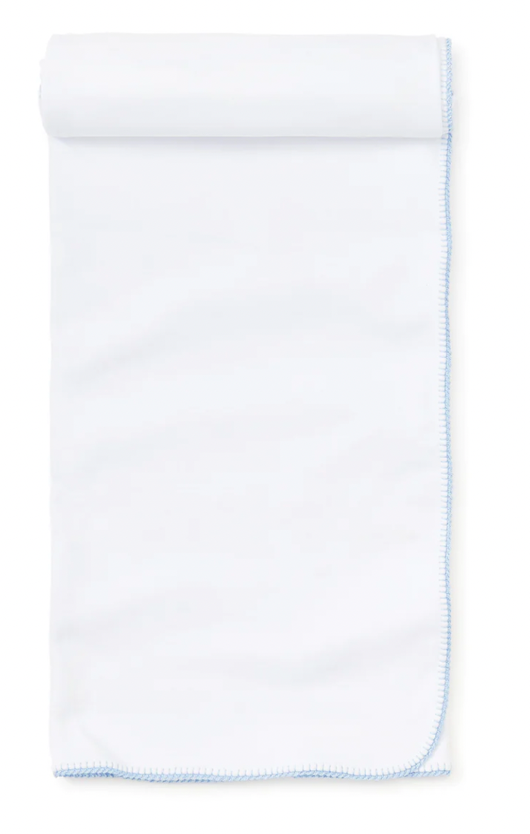 Basic Blanket- White & Blue