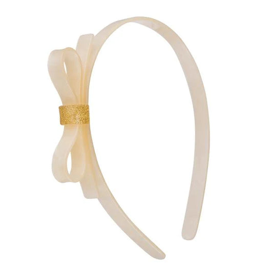 Pearl Thin Bow Headband