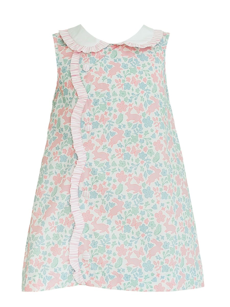 *PRE-ORDER* Claire Bunny Floral Print Scallop Dress