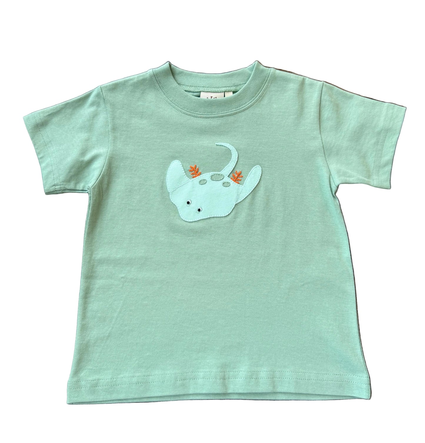 Mantaray Applique Green Tee