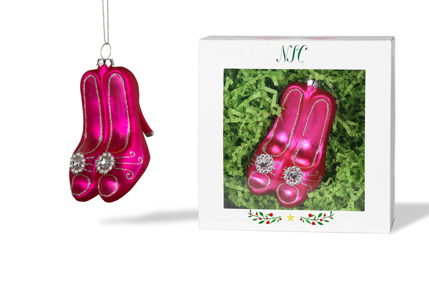 North Star Christmas | High Heels Glass Ornament