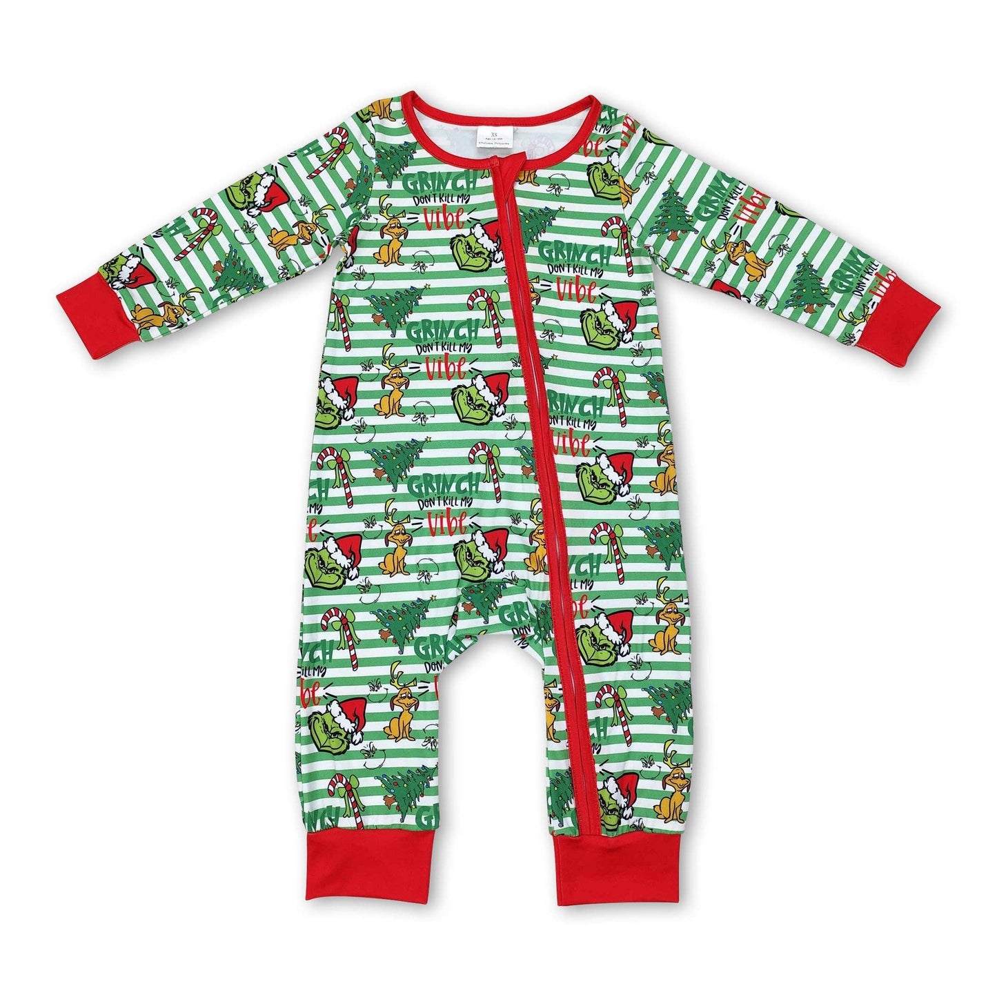 Grinch Zipper Pajamas