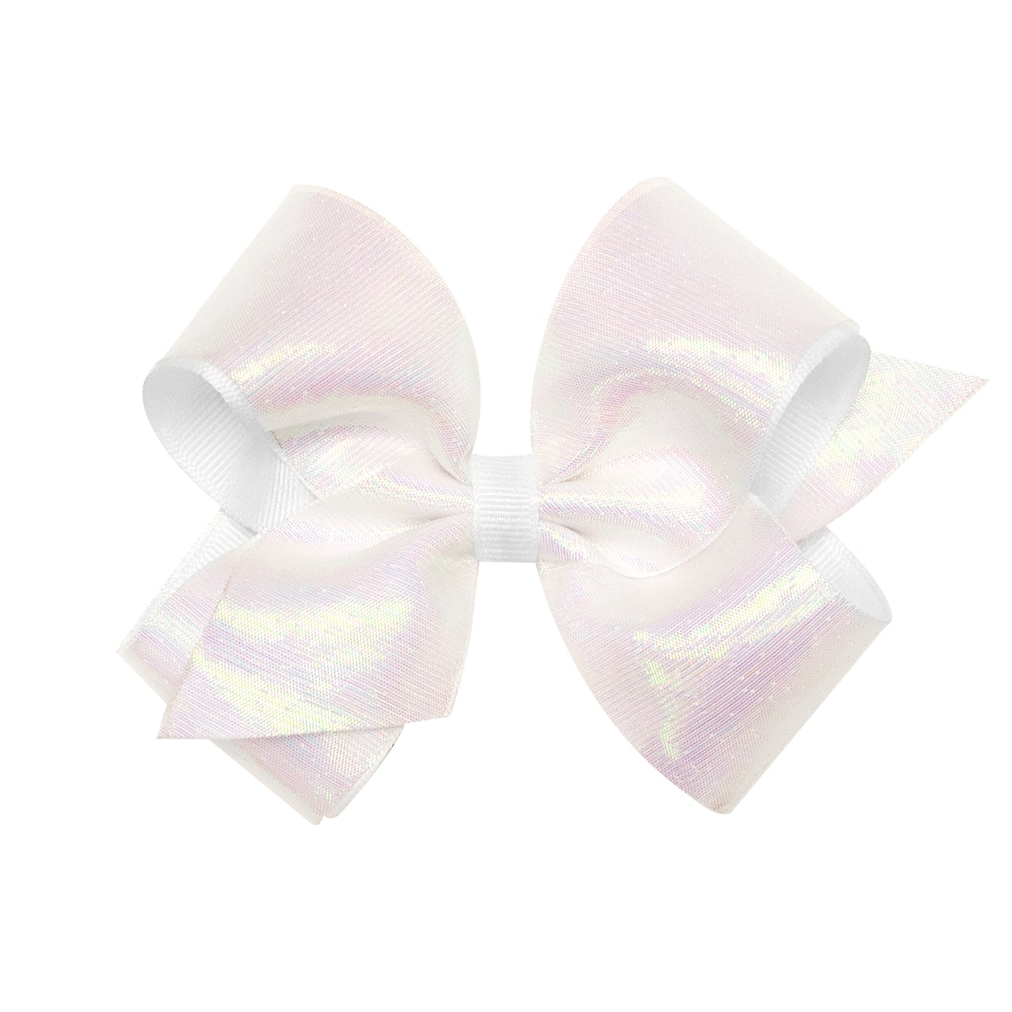 Sheer Overlay Bow -White