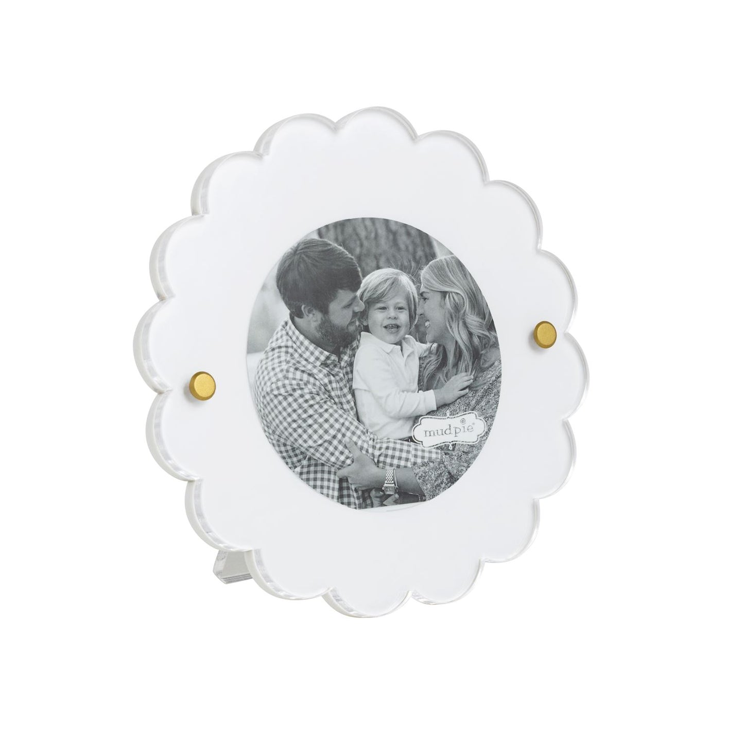 Mini White Scallop Acrylic Frames