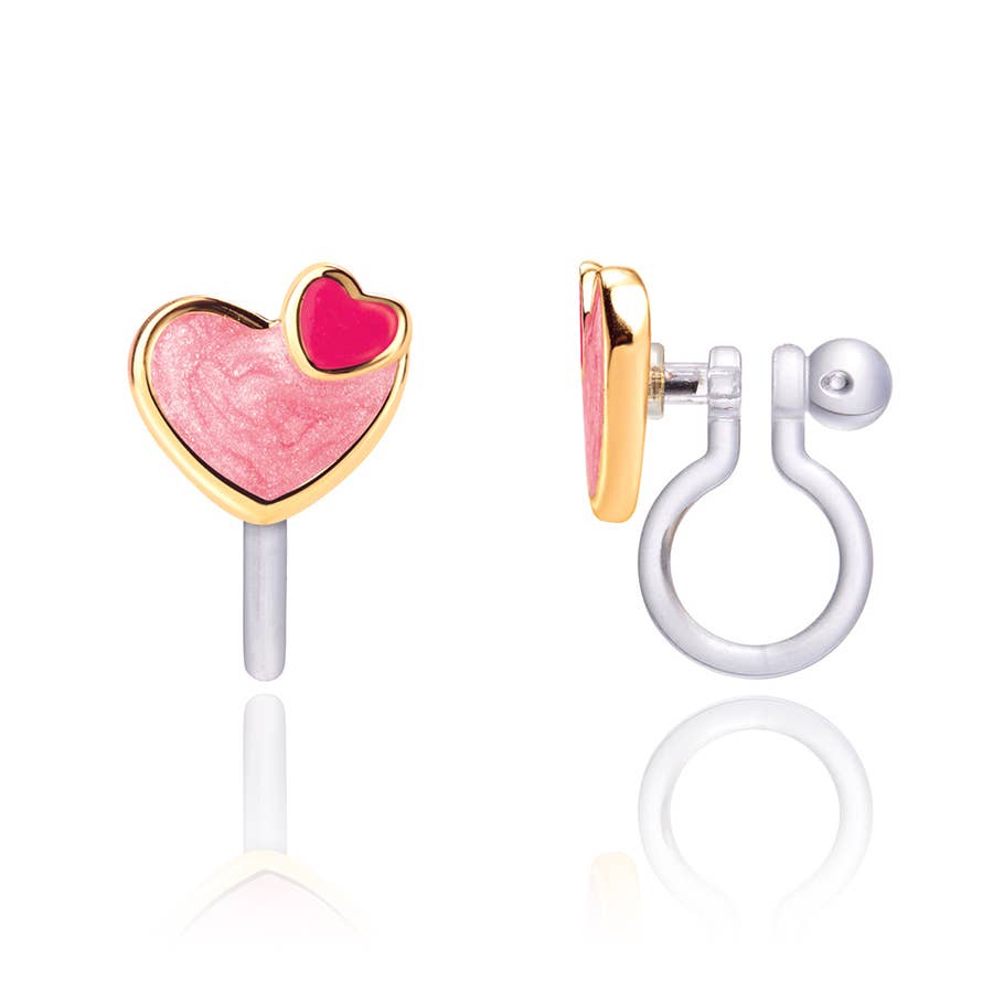 CLIP ON Cutie Earrings | Heart 2 Heart | Valentine's