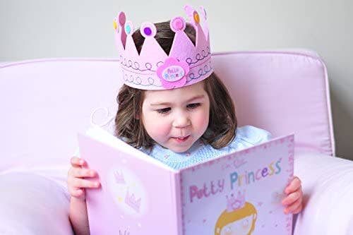 Princess Potty Training Gift Set w/ Book, Magnets and Crown