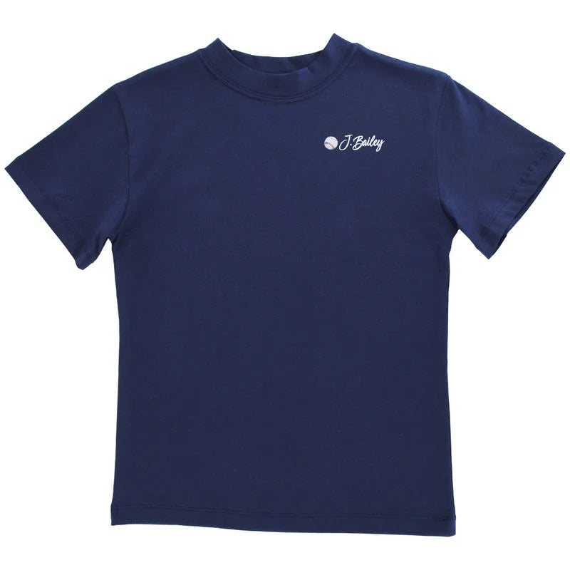 Logo Tee- Navy Baseball