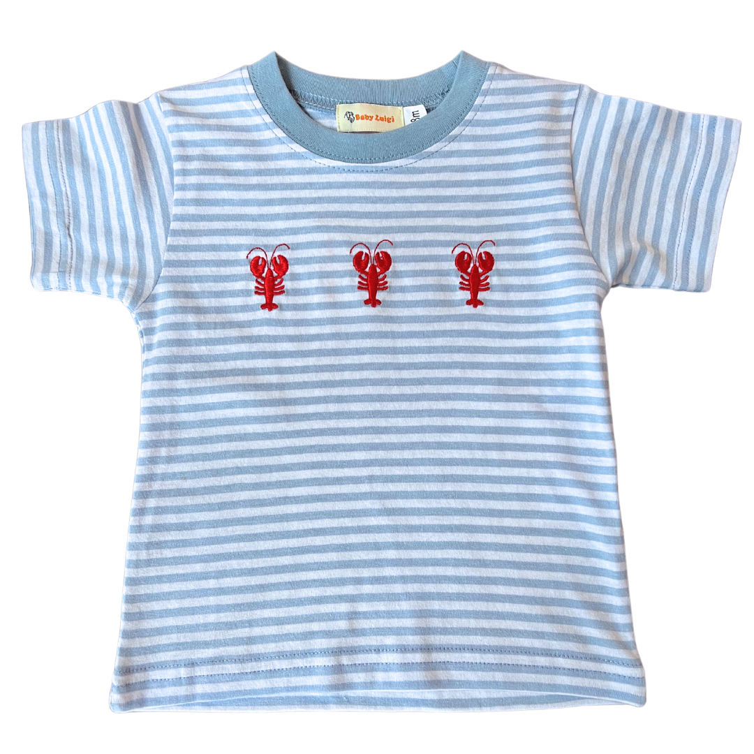 Striped T-Shirt- Red Lobsters