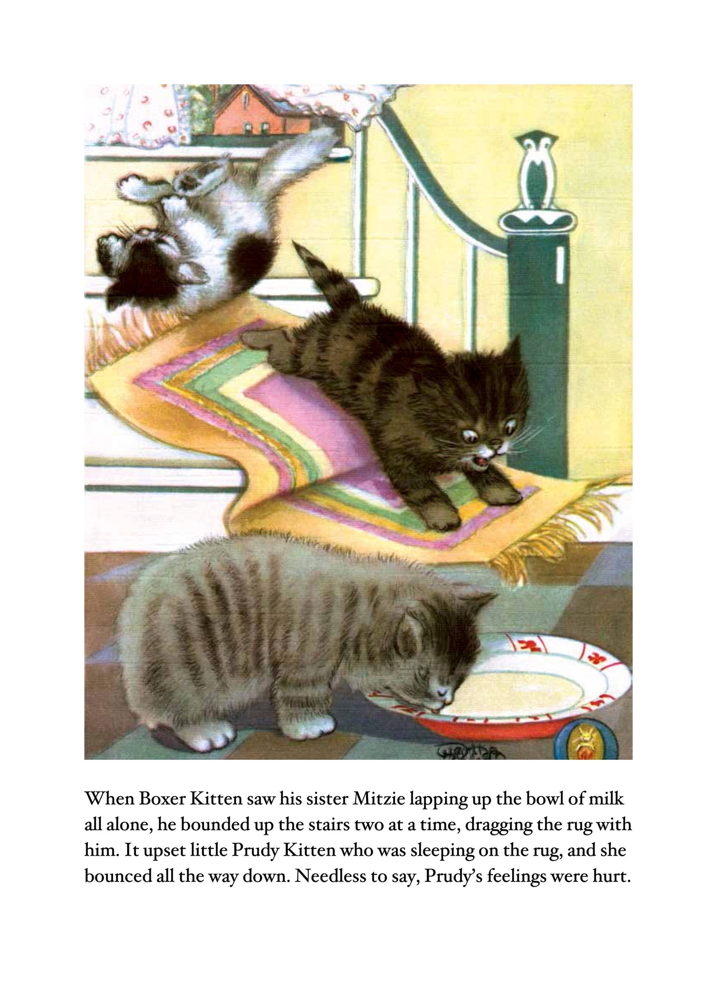 Kittens And Puppies- Children's Picture Book-Vintage