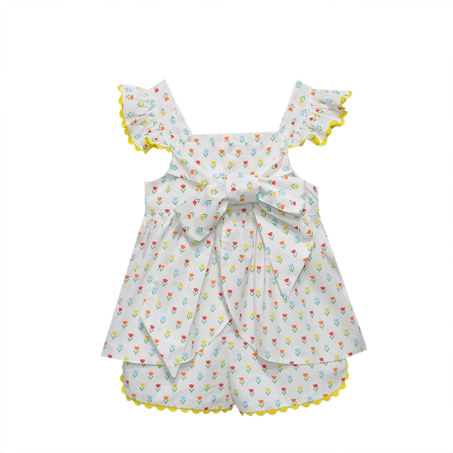 Yellow Floral Bloomer Set - Tiny Tulips