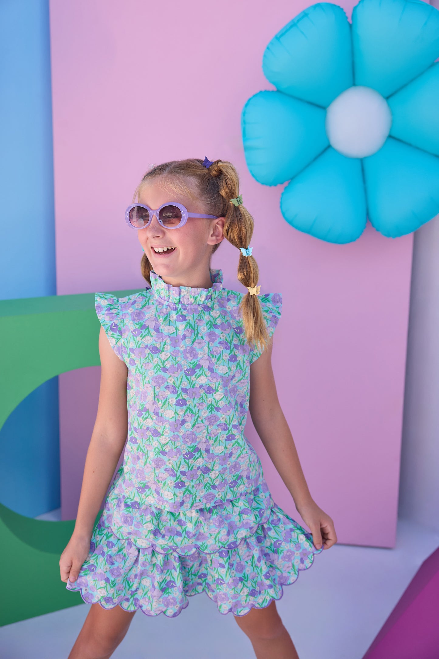 *PRE-ORDER* Two Tiered Skort- Tillies Tulip