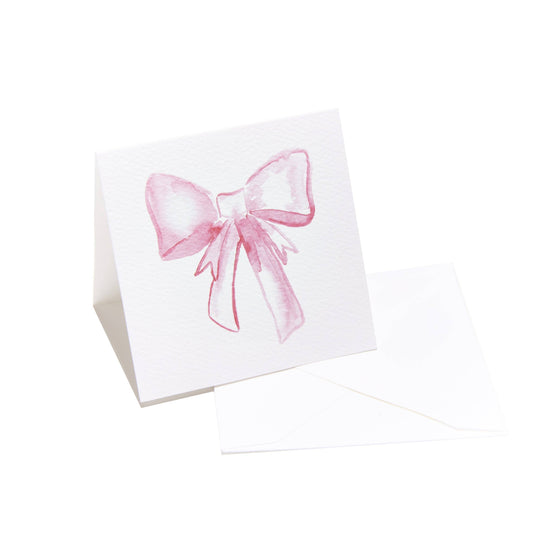 Pink Bow Enclosure Card