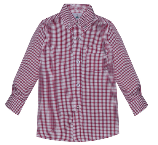 Arthur Red Button Down Shirt