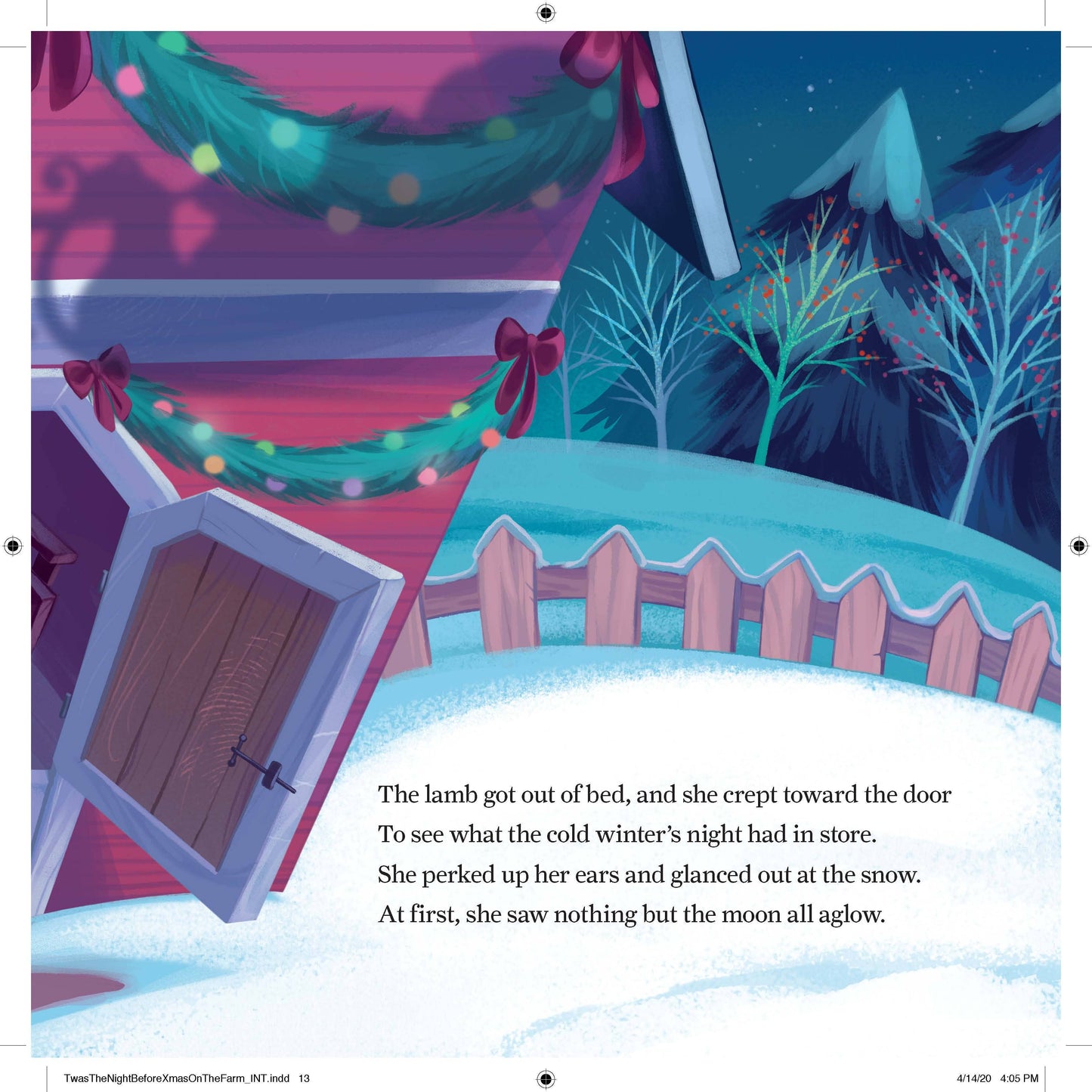 'Twas the Night Before Christmas on the Farm Book