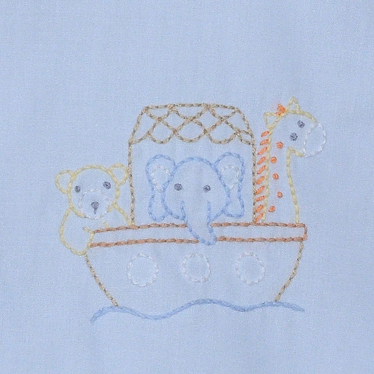 Blanche Diaper Set - Blue Noah's Ark