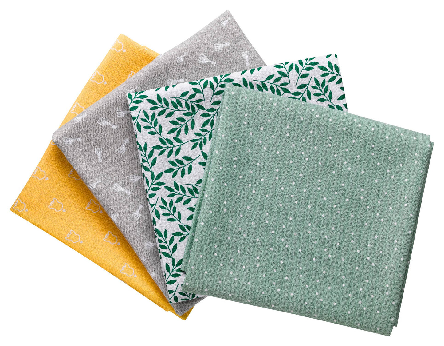 Muslins-4 colored swaddles set