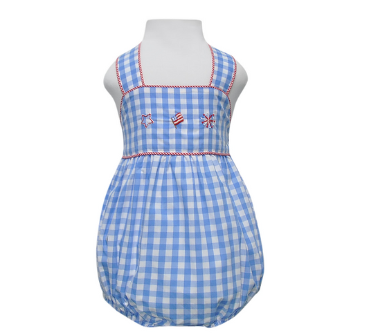 Blue Ben Boy Sunsuit - The Red, White & Blue