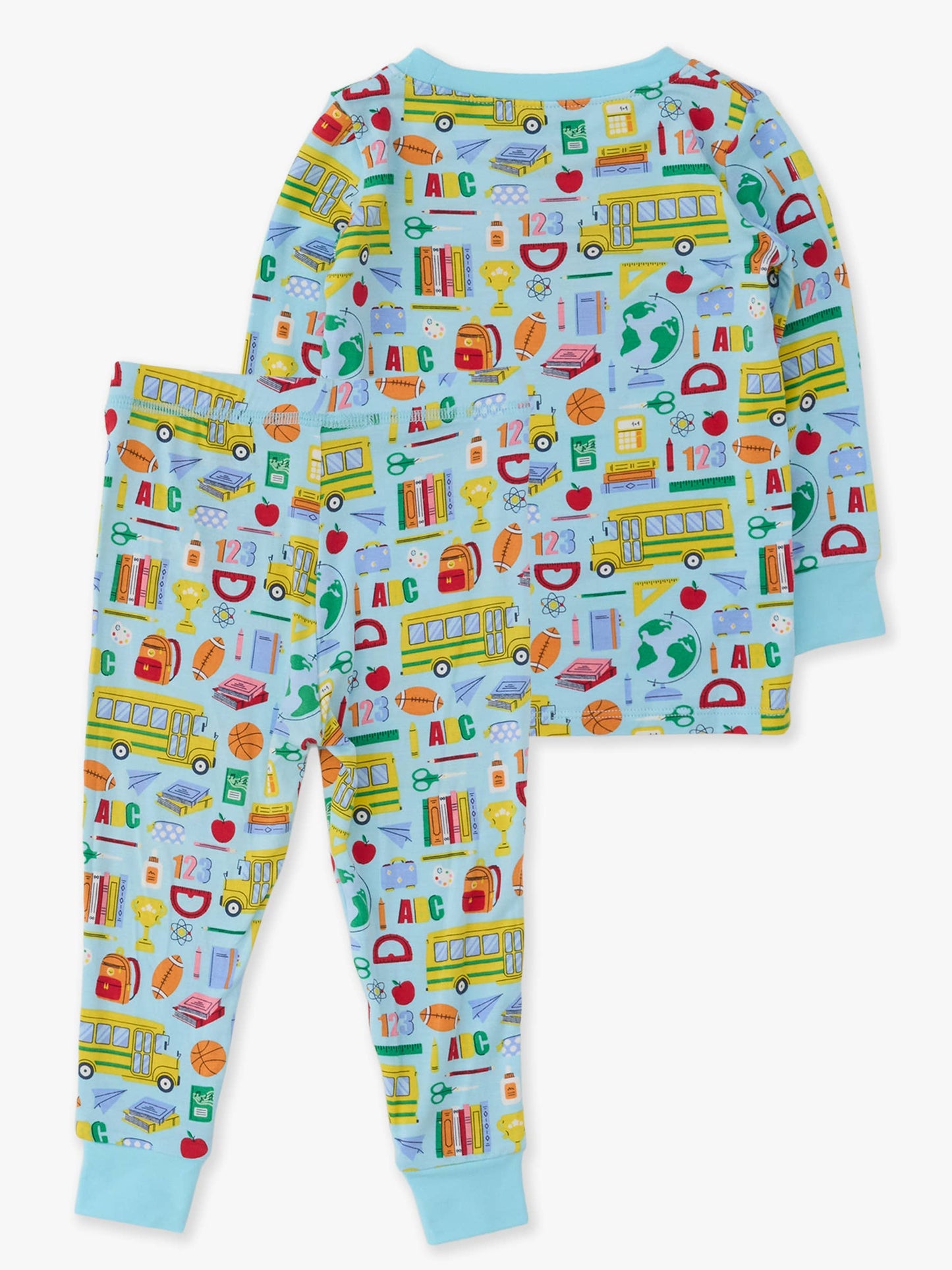 SoftSnooze™ Kids Bamboo Viscose Classroom Crew Long Sleeve Pajama Set