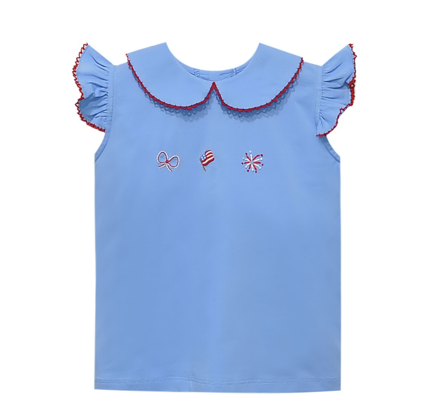 Blue Emma Blouse - The Red, White & Blue